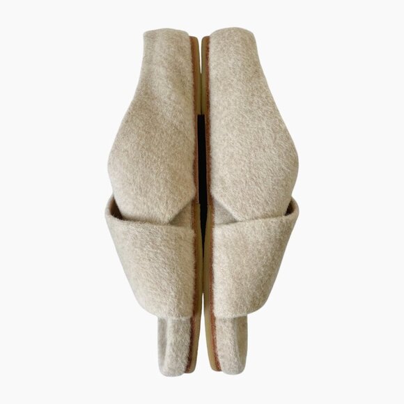 Lauren Manoogian Alpaca Criss Cross Slide Sandals - Picture 4 of 12